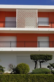 France, Charente-Maritime (17), Royan, sur le boulevard Frédéric Garnier qui longe la Grande Conche