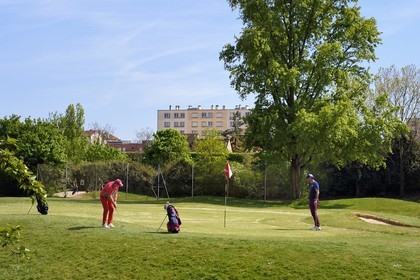 France, Val-de-Marne (94), Champigny-sur-Marne, golf de 9 trous du parc du Tremblay