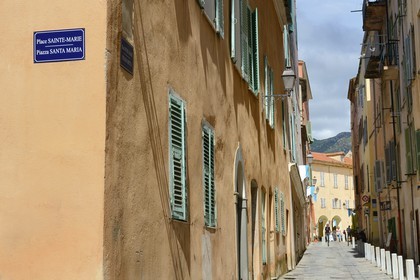 France, Haute-Corse (2B), Bastia, la Citadelle quartier de Terra-Nova, rue Notre-Dame