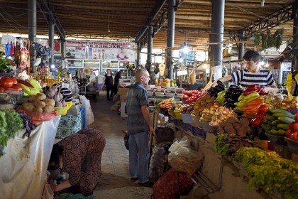 Géorgie, Kakheti, Telavi, le marché couvert