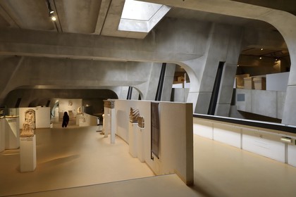 France, Rhône (69), Lyon, site historique classé Patrimoine Mondial de l'UNESCO, colline de Fourvière, musée gallo-romain de Fourvière construit par l’architecte Bernard Zehrfuss