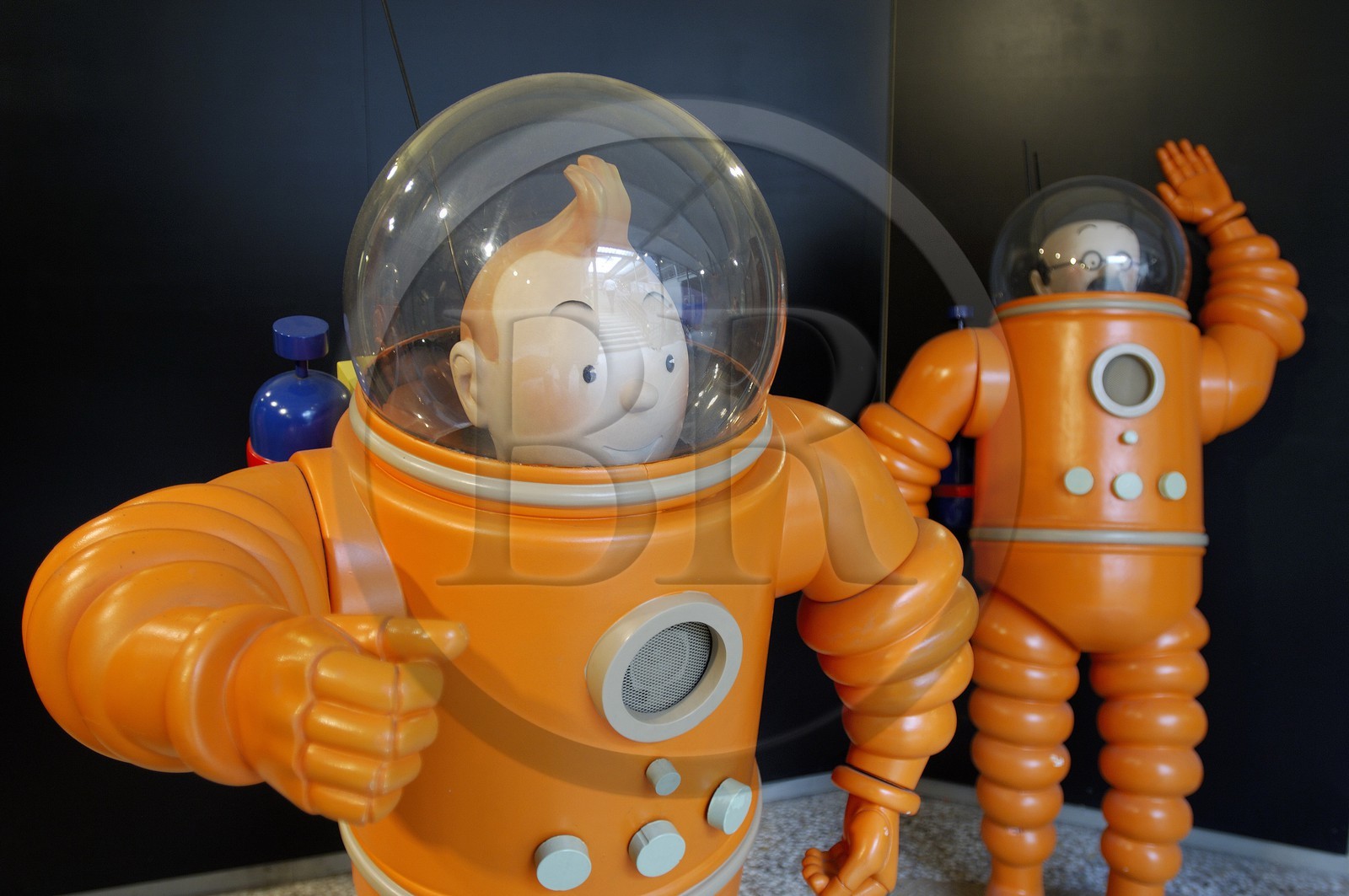 Belgique, Bruxelles, statue de Tintin au Centre belge de la BD (droits de reproduction)