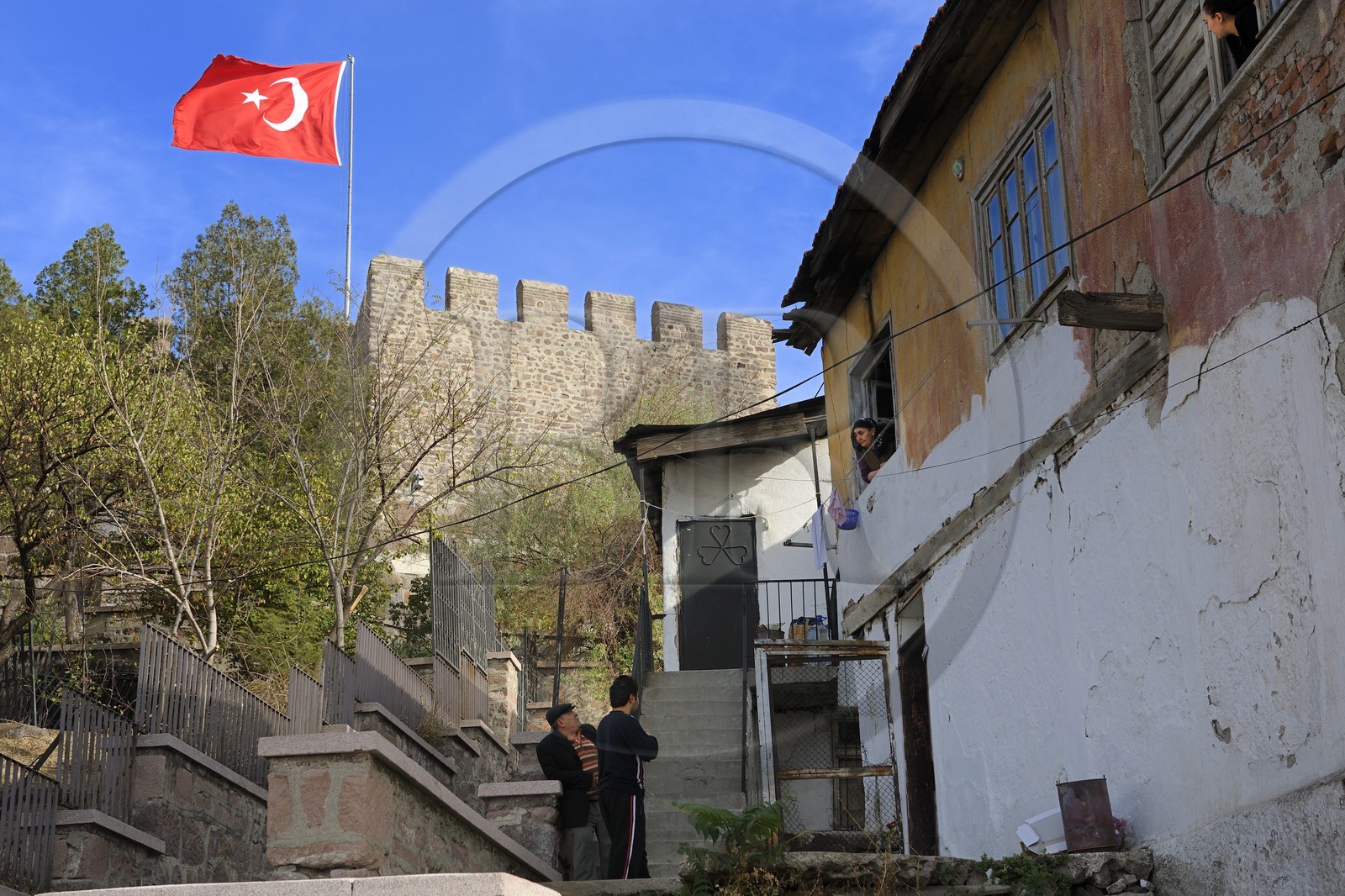 Turquie, Anatolie centrale, Ankara, la citadelle dans la vieille ville