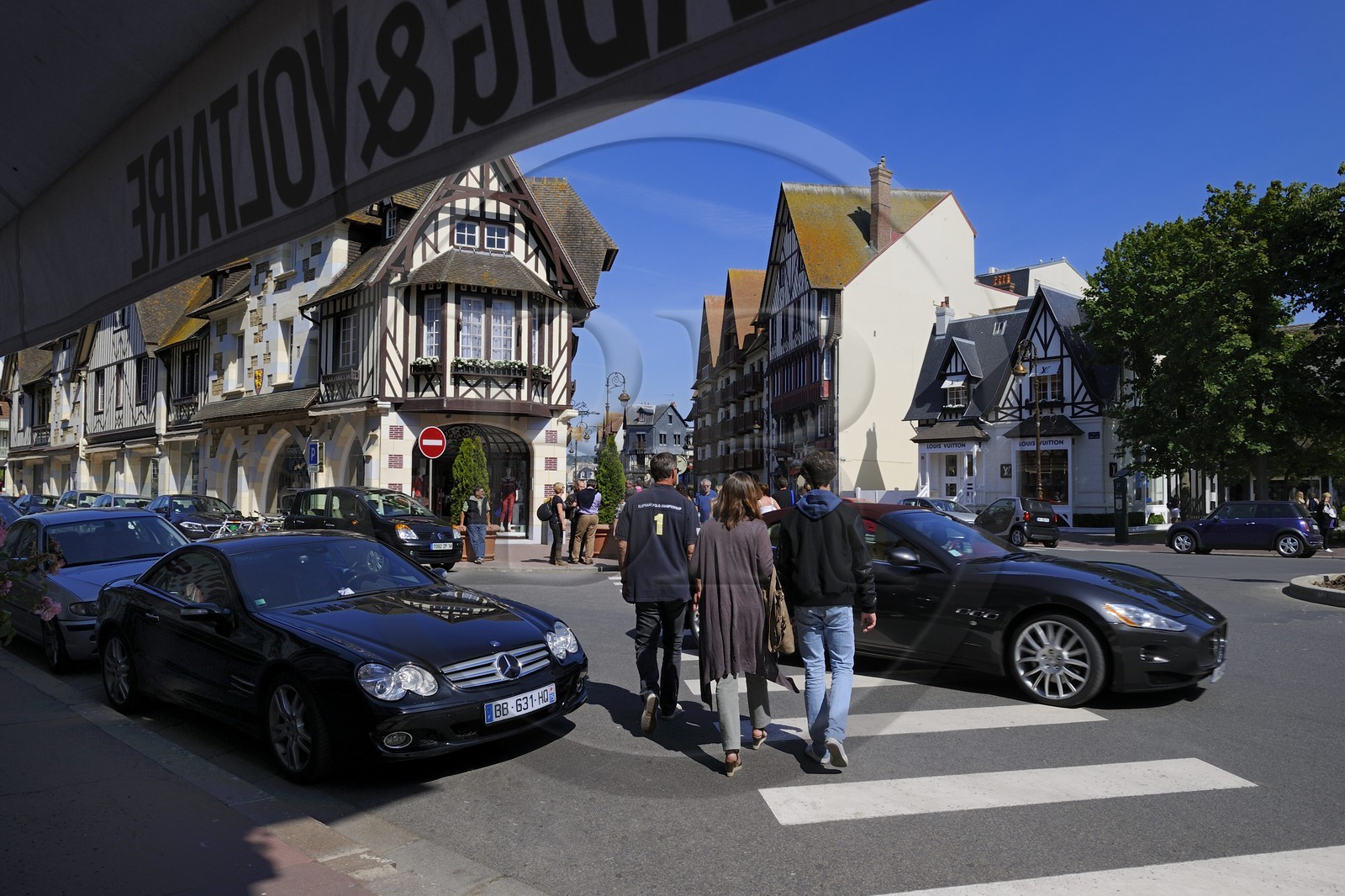 France, Calvados (14), Pays d'Auge, Deauville, maison à pans de bois du Grand Magasin Printemps
