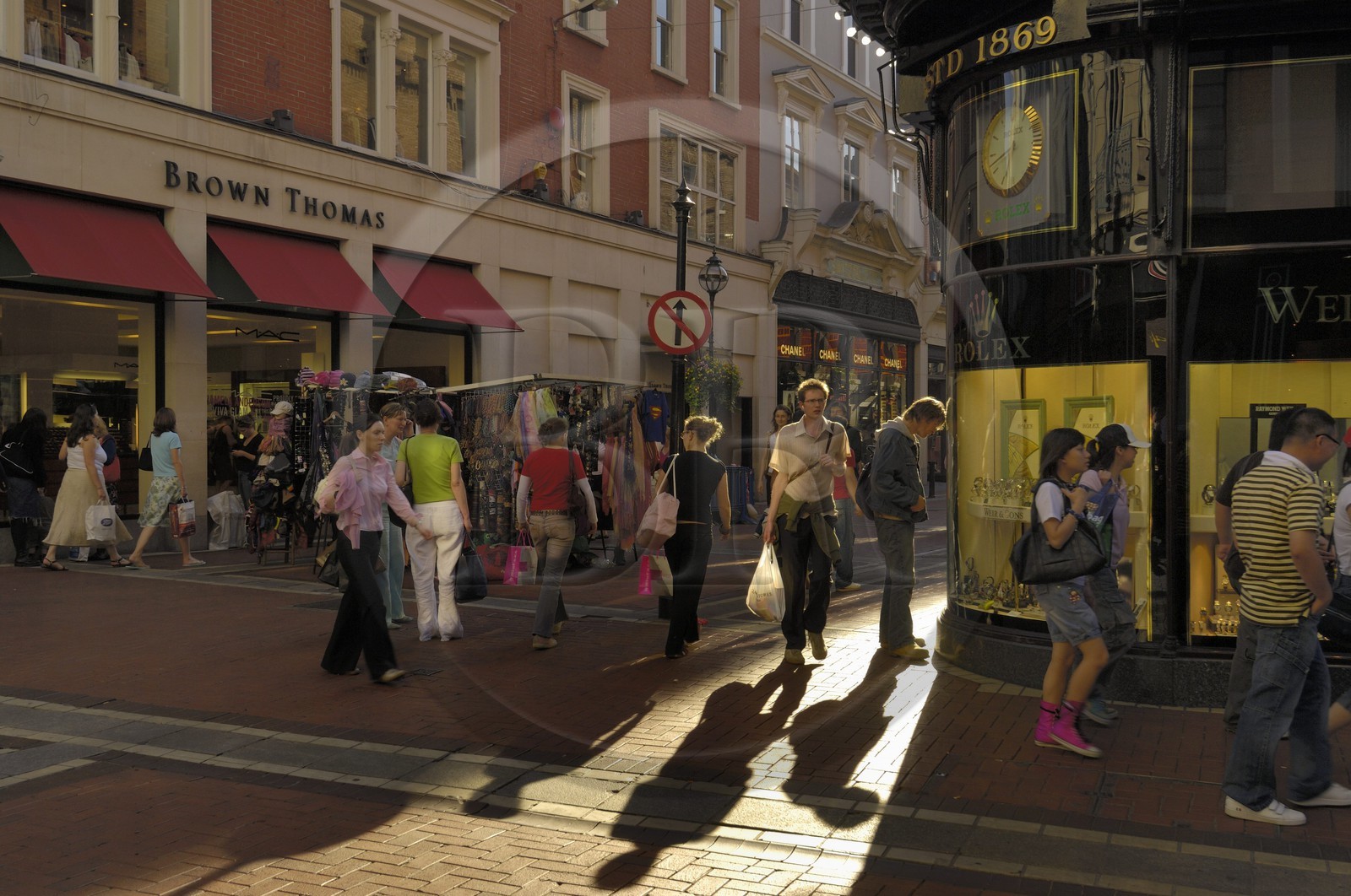 Irlande, Dublin, rue commercante du centre ville