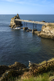 France, Pyrénées-Atlantiques (64), Pays-Basque, Biarritz, le Rocher de la Vierge