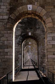 France, Haute-Marne (52), Chaumont, viaduc en pierre de taille (50 m de hauteur, 600m de longueur)