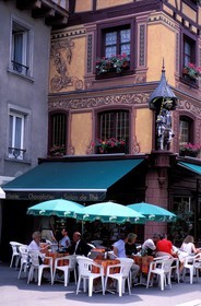 France, Bas-Rhin (67), Sélestat, pâtisserie-salon de thé rue des Chevaliers