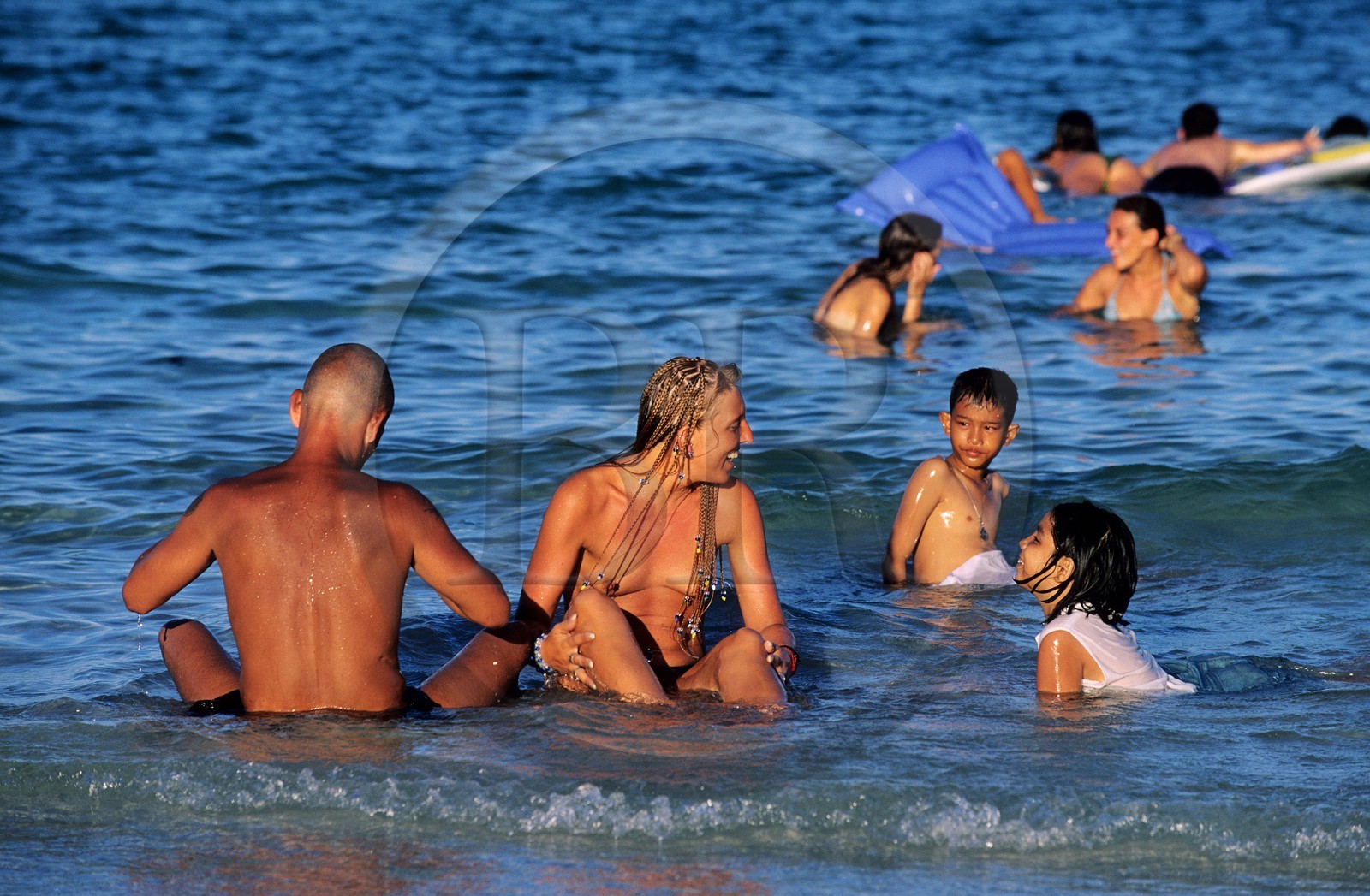 Thaïlande, Archipel îles Samui, Full Moon Party sur l' île de Koh Pha-Ngan, la plage de Had Rin la veille de la fête