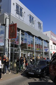 Islande, Reykjavik, la principale rue commerçante Laugavegur