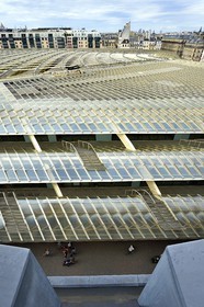 France, Paris (75), la Canopée du Forum des Halles faite de verre et de métal, par les architectes Patrick Berger et Jacques Anziutti