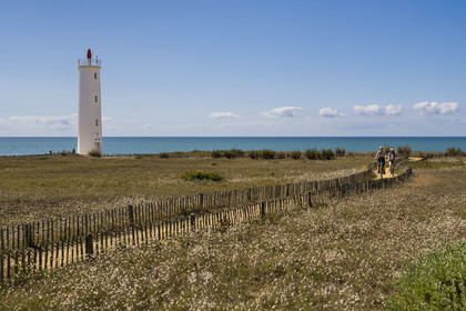 France, Vendée (85), Saint-Hilaire-de-Riez, le phare feu de Grosse Terre