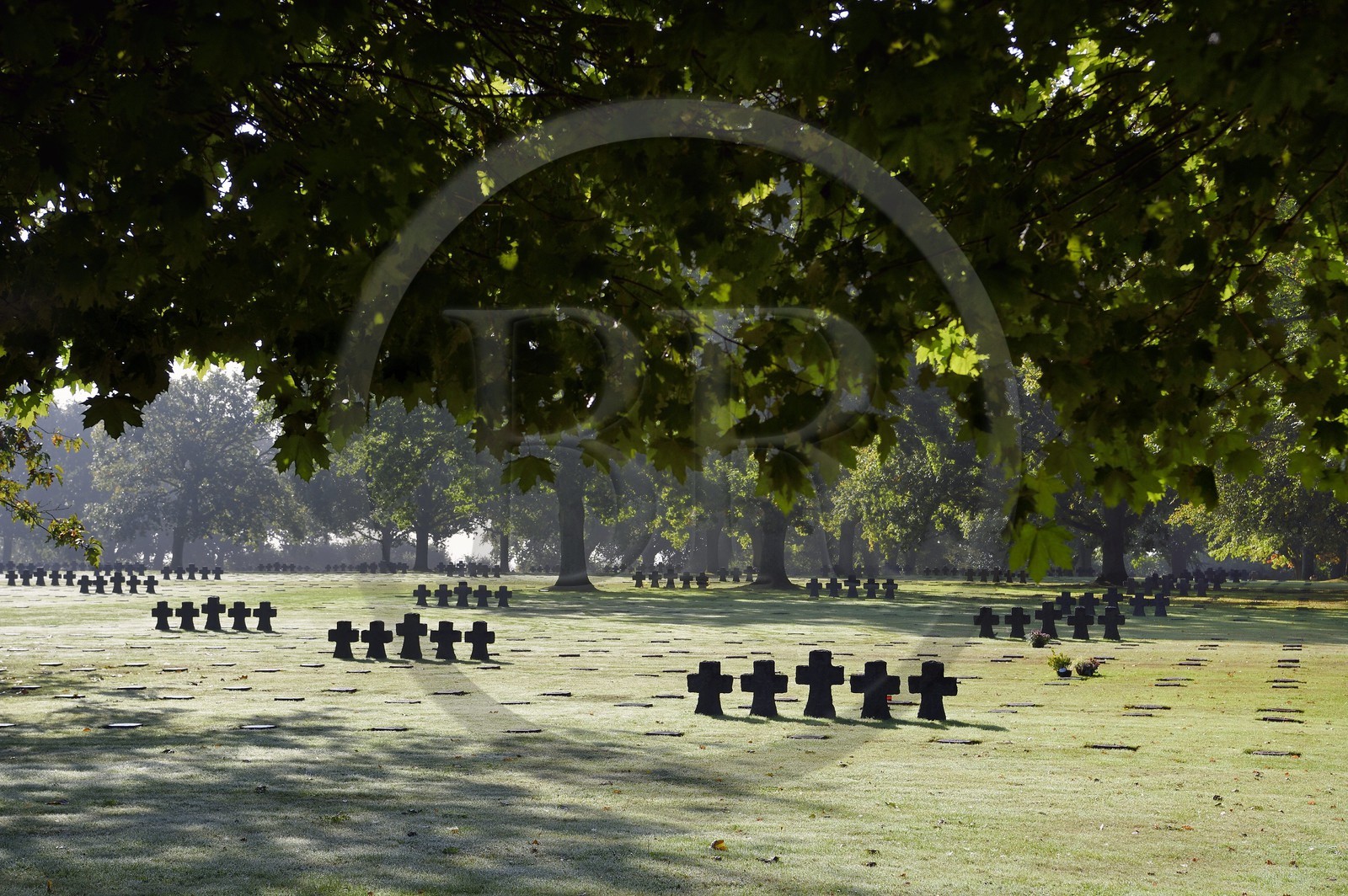 France, Calvados (14), La Cambe, Cimetière militaire allemand de la deuxième guerre mondiale