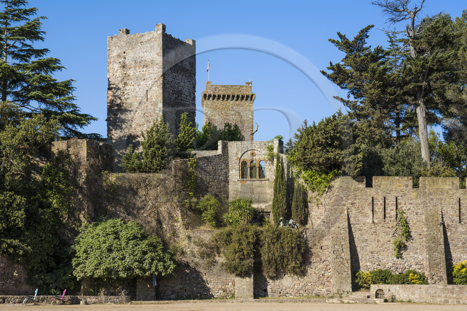 France, Alpes-Maritimes (06), Mandelieu-la-Napoule, chateau de La Napoule (XII-XIXe siècle)