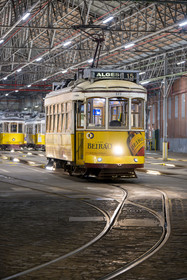 Portugal, Lisbonne, quartier de Alcantara, le Santo Amaro Depot qui abrite les tramways de Lisbonne