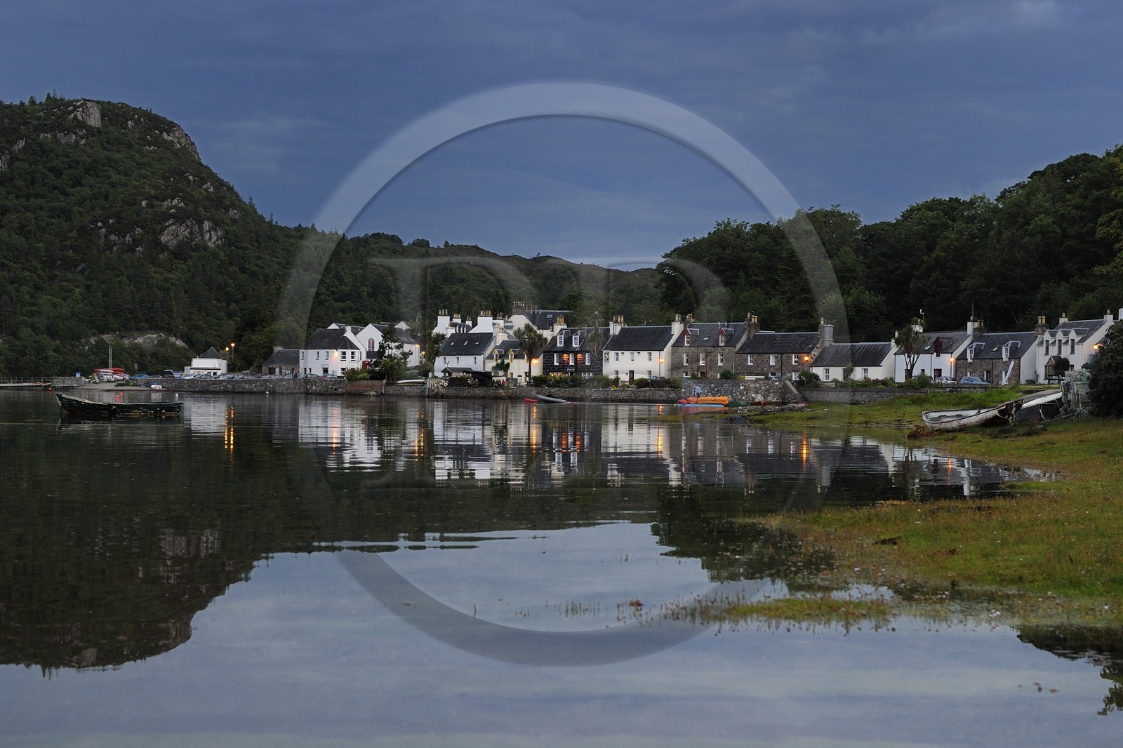 Royaume-Uni, Ecosse, Highland, Loch Carron, le village de Plockton