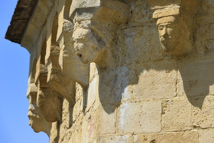 France, Dordogne (24), Périgord Noir, Saint-Geniès, l'église Notre-Dame de l'Assomption