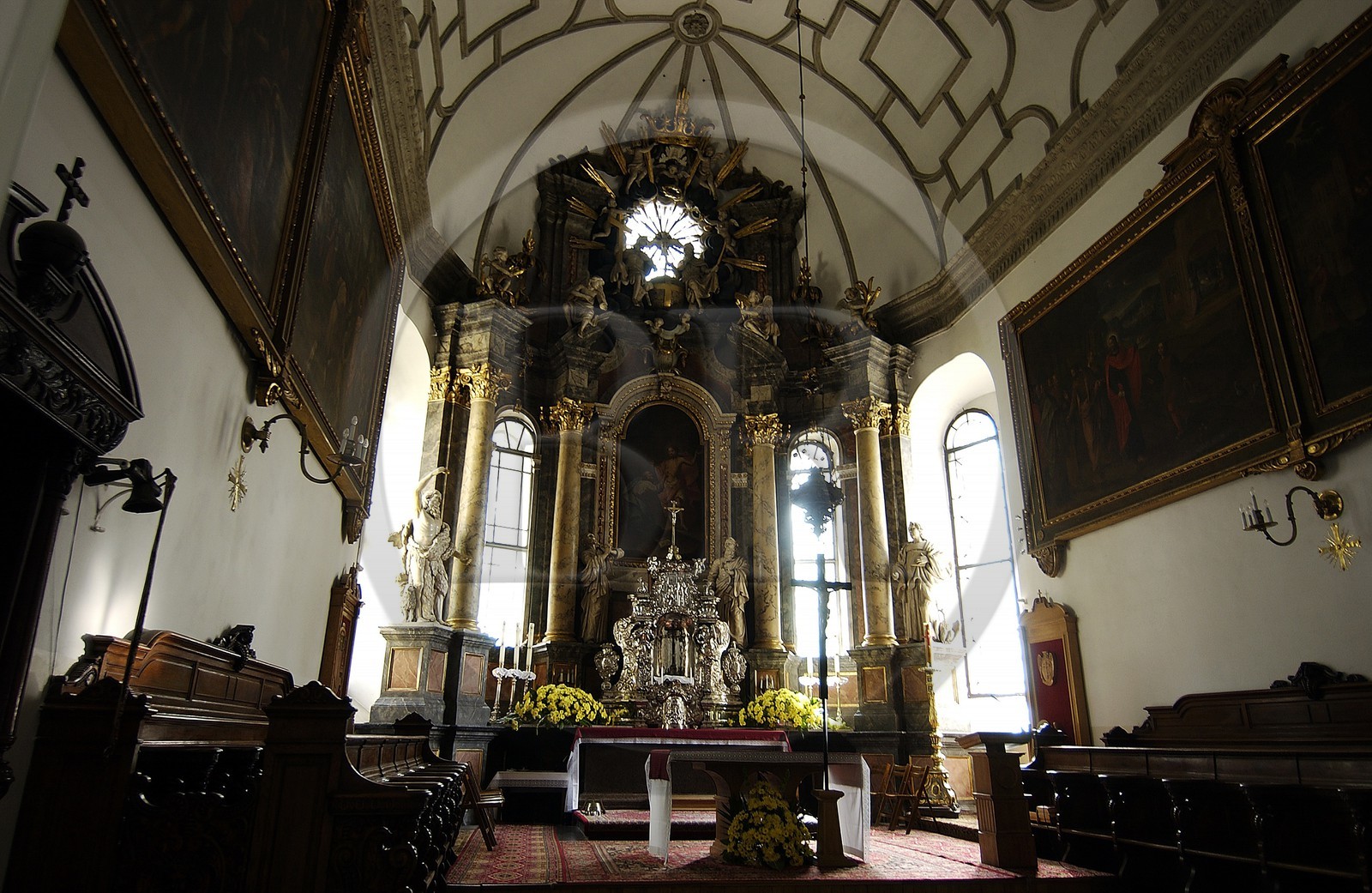 Pologne, région de Lublin, ville Renaissance de Zamosc classé Patrimoine Mondial de l' UNESCO, coeur de la collégiale Saint-Thomas (cathédrale)