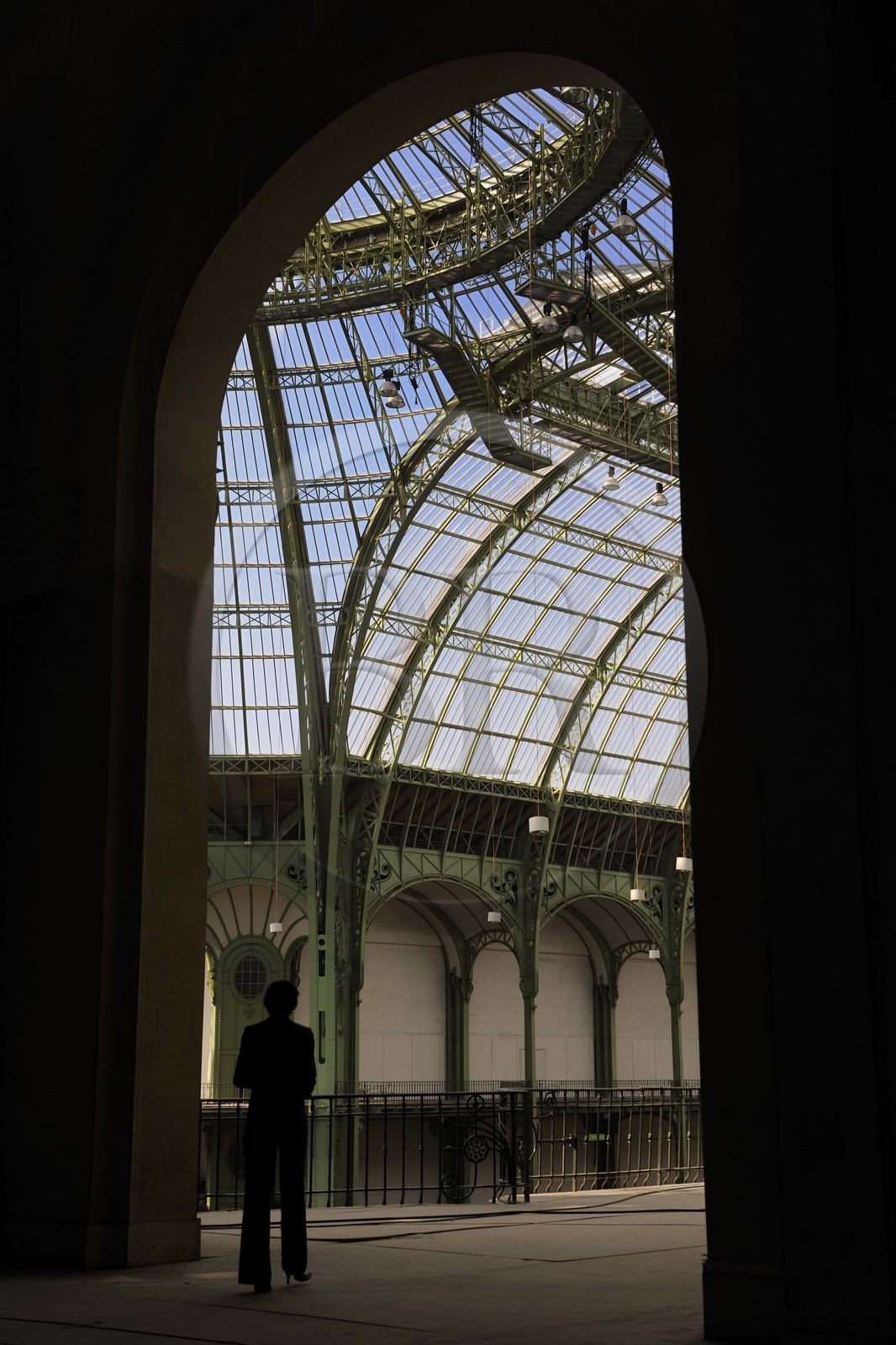 France, Paris (75), le Grand Palais, sous la verrière