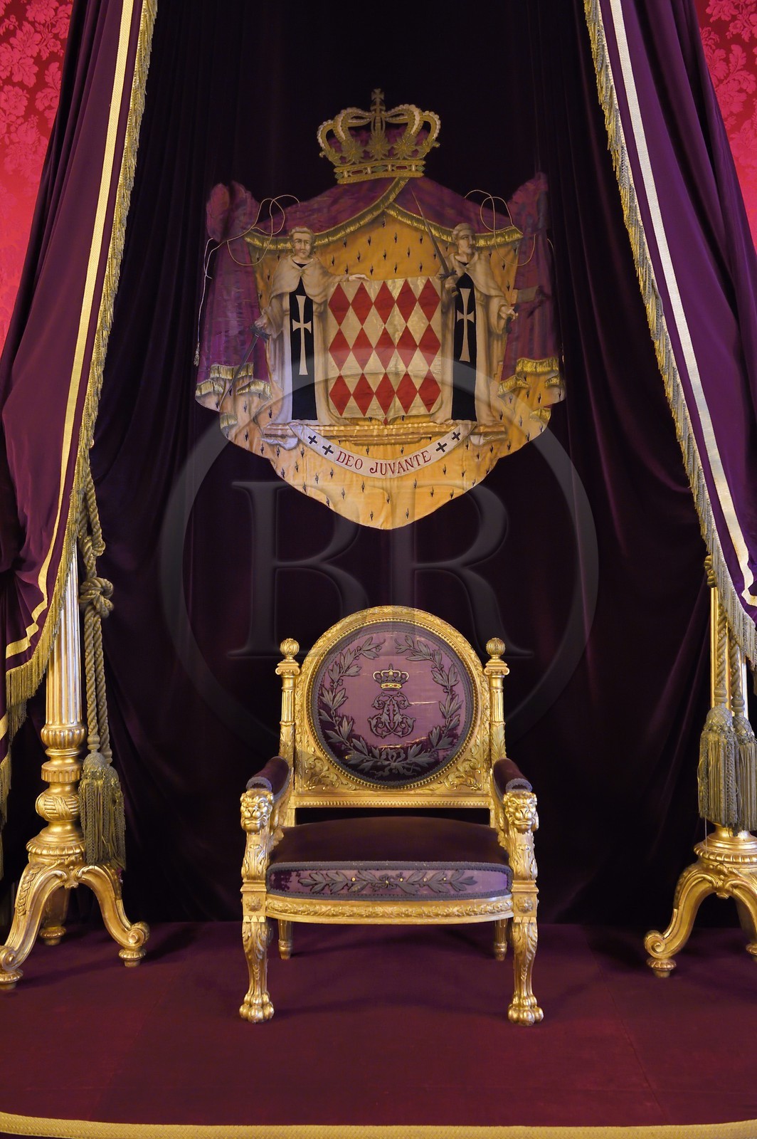 Principauté de Monaco, Monaco, le Rocher, le palais princier, Salle du Trone