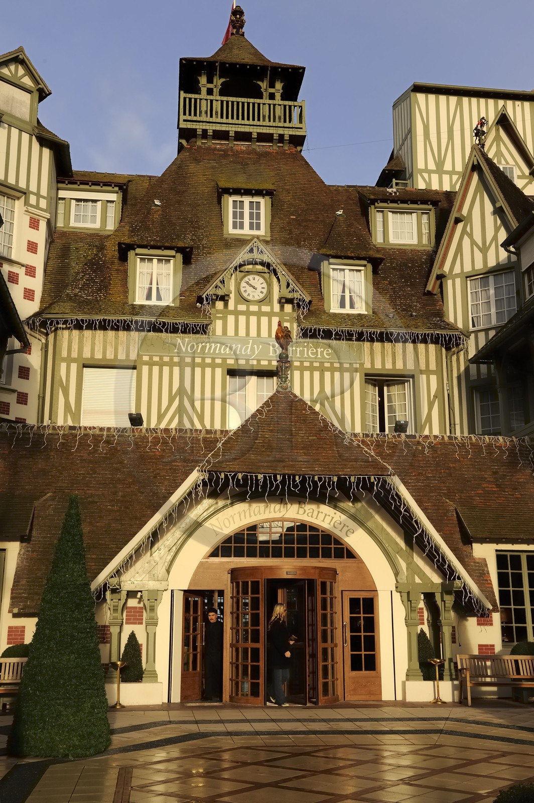 France, Calvados (14), Pays d'Auge, Deauville, l'Hôtel Normandy (groupe Barrière)