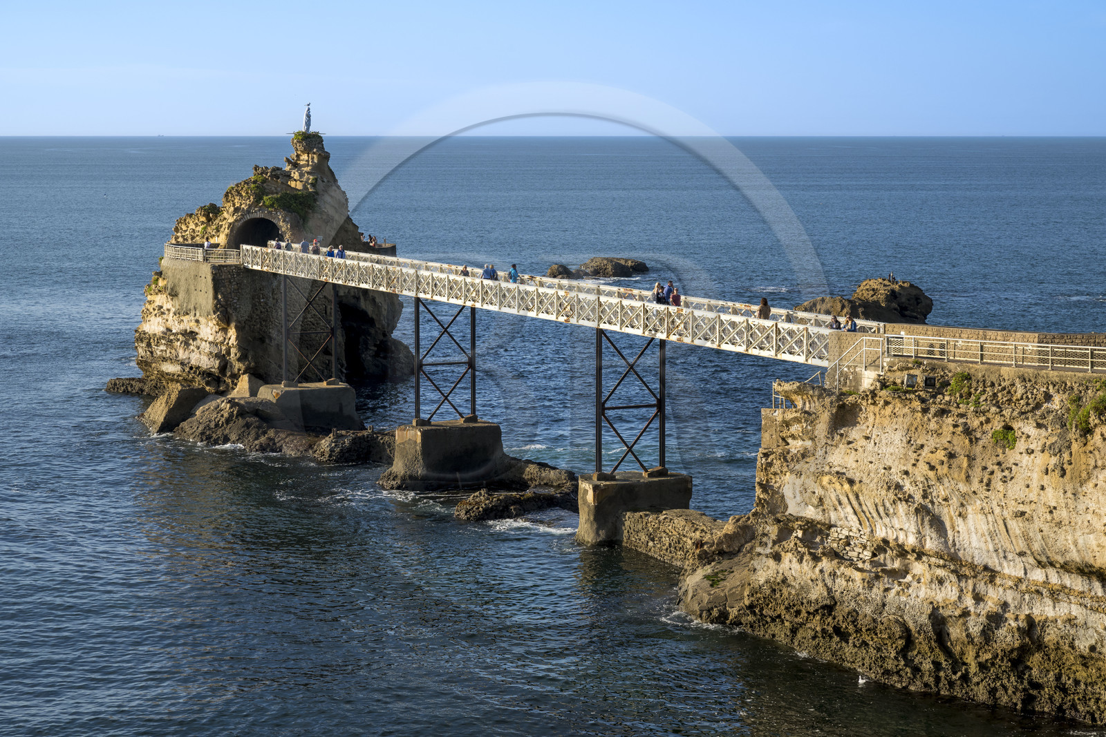 France, Pyrénées-Atlantiques (64), Pays-Basque, Biarritz, le Rocher de la Vierge