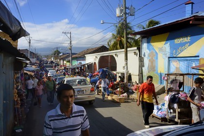 Nicaragua, Granada, une des entrée du marché central