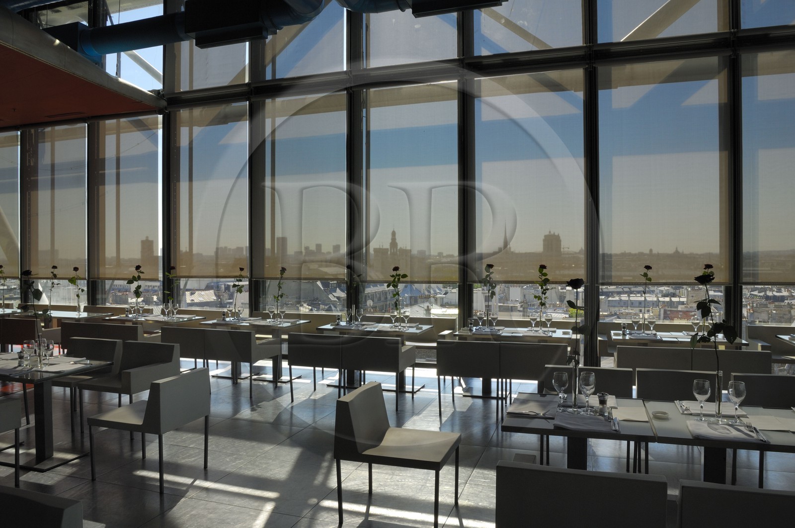 France, Paris (75), Beaubourg, centre Georges Pompidou, café et restaurant Le Georges