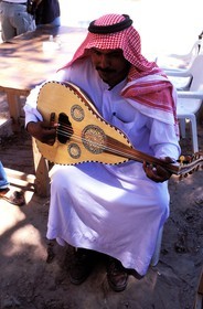 Jordanie, Petra, musicien bédouin