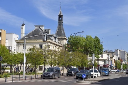 France, Val-de-Marne (94), Champigny-sur-Marne, l'ancienne mairie au centre ville