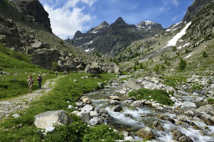 France, Alpes-Maritimes (06), parc national du Mercantour, Haute-Vésubie, randonnée dans le vallon de la Gordolasque
