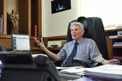 France, Bouches-du-Rhône (13), Marseille, basilique Notre-Dame de la Garde, Père Bouchet Recteur de la Basilique