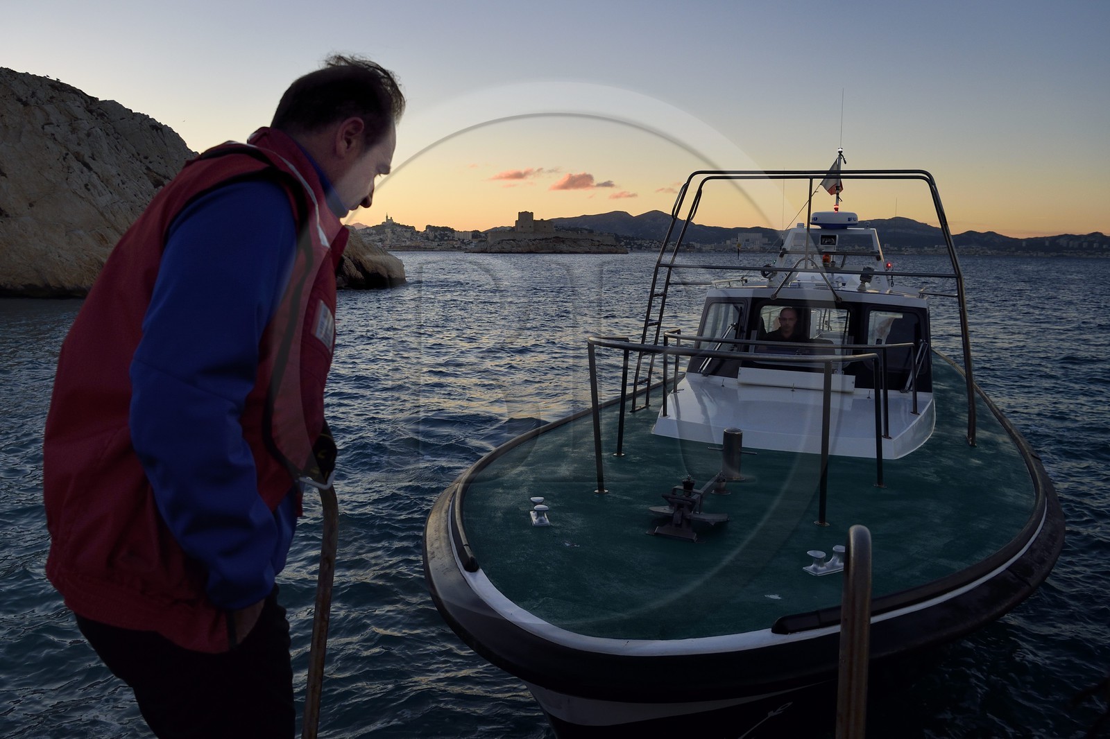 France, Bouches-du-Rhône (13), Marseille, le Pilote maritime de la Station de Pilotage de Marseille-Fos et Président du Club de la Croisière Marseille Provence Jean-François Suhas