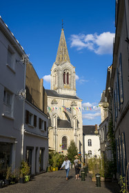 France, Loire-Atlantique (44), Pornic, l'église Saint-Gilles