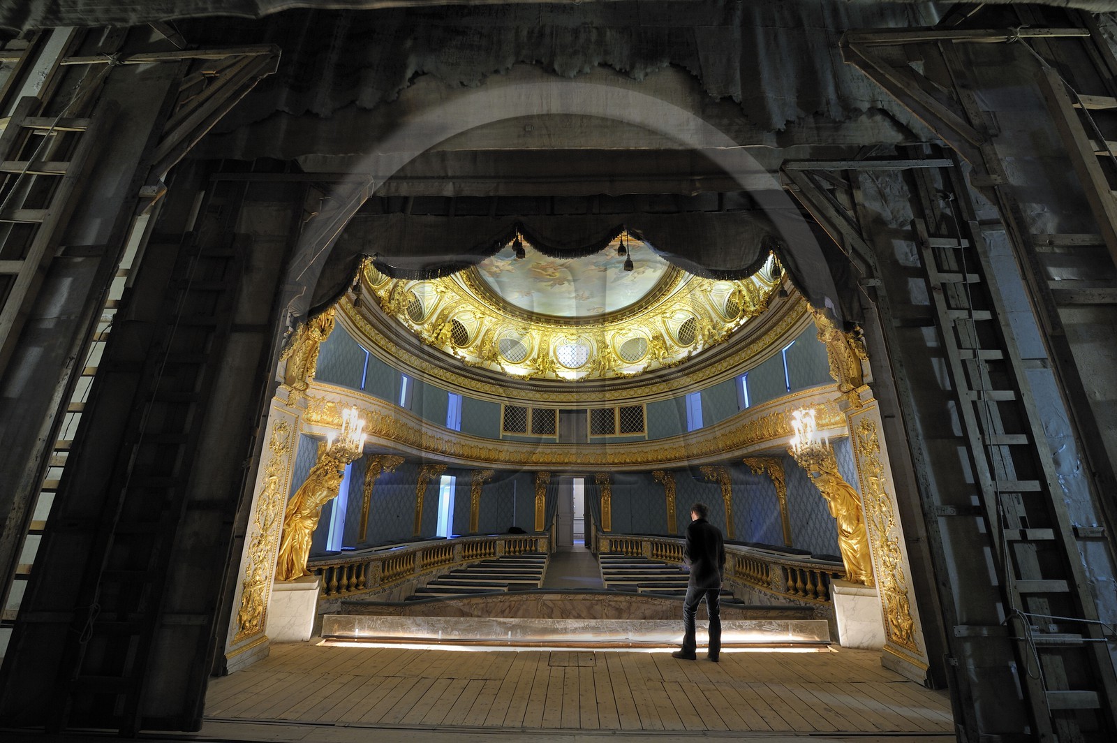 France, Yvelines (78), château de Versailles, classé Patrimoine Mondial de l'UNESCO, le domaine de Marie-Antoinette, le Théâtre de la Reine