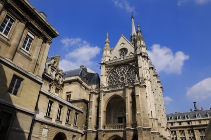France, Paris (75), ile de la Cité, la Sainte Chapelle