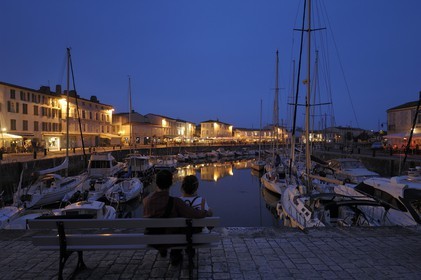 France, Charente-Maritime (17), ile de Ré, port de Saint-Martin-de-Ré