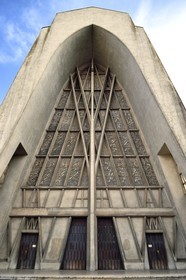 France, Moselle (57), Metz, l'église Sainte-Thérèse-de-l'Enfant-Jésus dans le quartier Nouvelle Ville