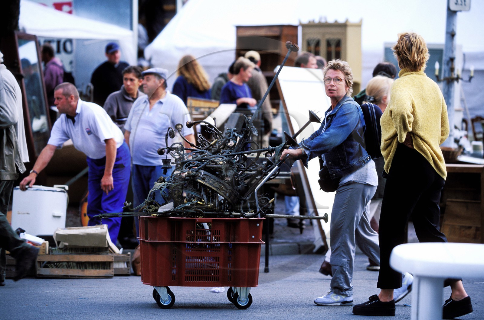 France, Nord (59), Lille, la Braderie de Lille qui a lieu tous les ans en septembre