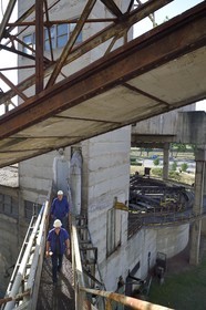 France, Moselle (57), Petite-Rosselle, le musée du carreau Wendel, sous le décanteur du lavoir 1-2