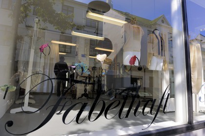 Islande, Reykjavik, vitrine de magasin dans la principale rue commerçante Laugavegur