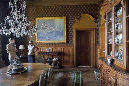 France, Allier (03), ancienne province du Bourbonnais, Besson, chateau du Nouveau- Bostz appartenant aux descendants des Bourbon-Parme