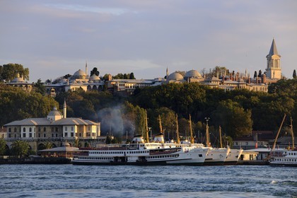 Turquie, Istanbul, centre historique classé Patrimoine Mondial de l'UNESCO, Palais de Topkapi et la Corne d'Or