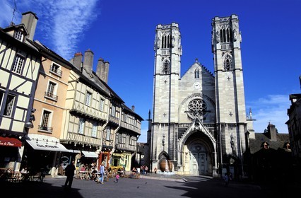 France, Saône-et-Loire (71), Chalon-sur-Saône, la cathédrale Saint-Vincent