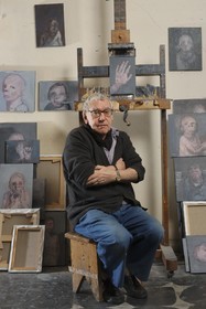 France, Seine-Saint-Denis (93), atelier de Bagnolet, Jean Rustin