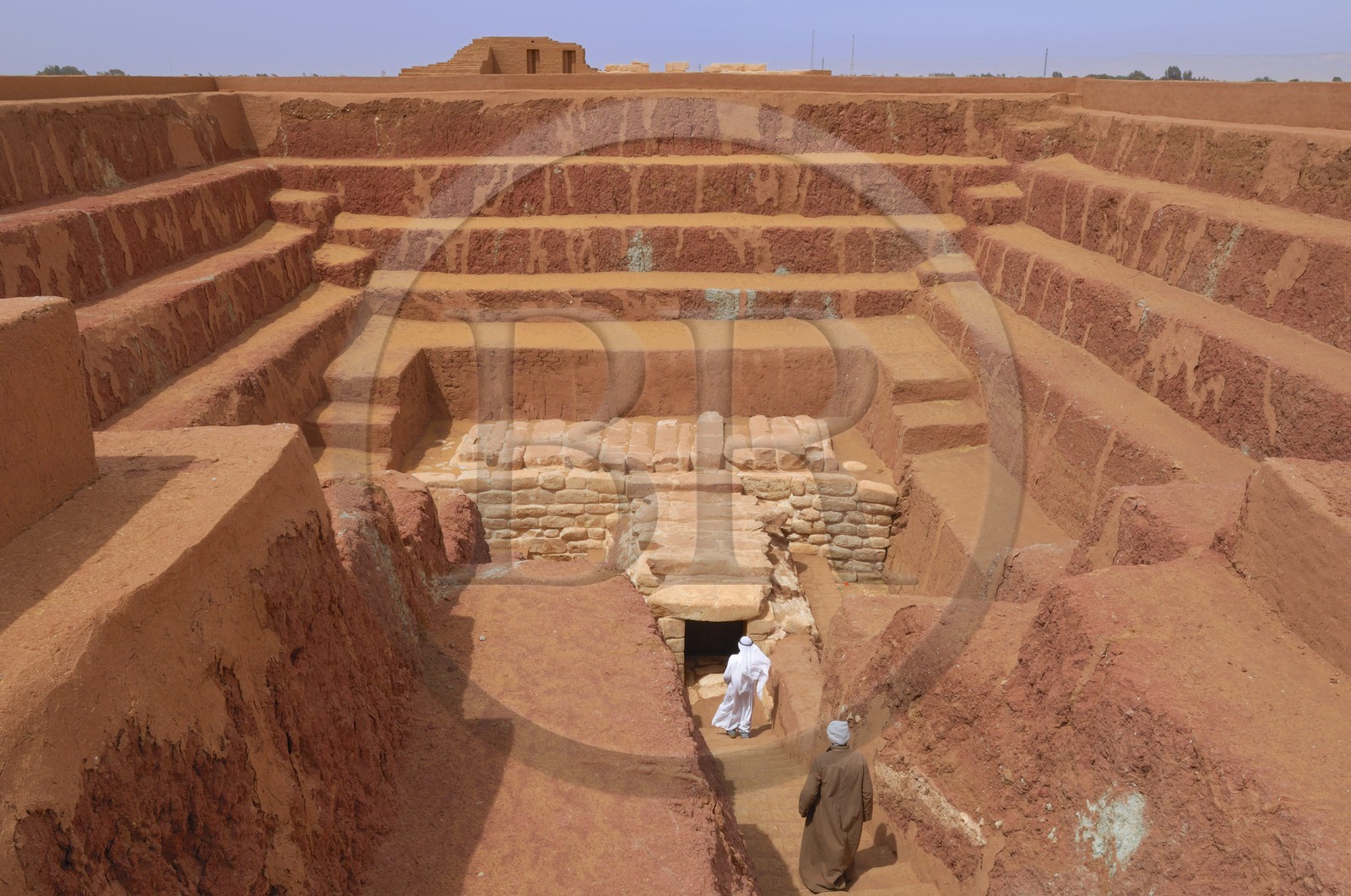 Egypte, désert libyque, oasis de Dakhla, la nécropole de Qila el-Dabba, le Mastaba de Khentika