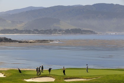 Etats-Unis, Californie, 17 mile drive, golf de Peeble Beach