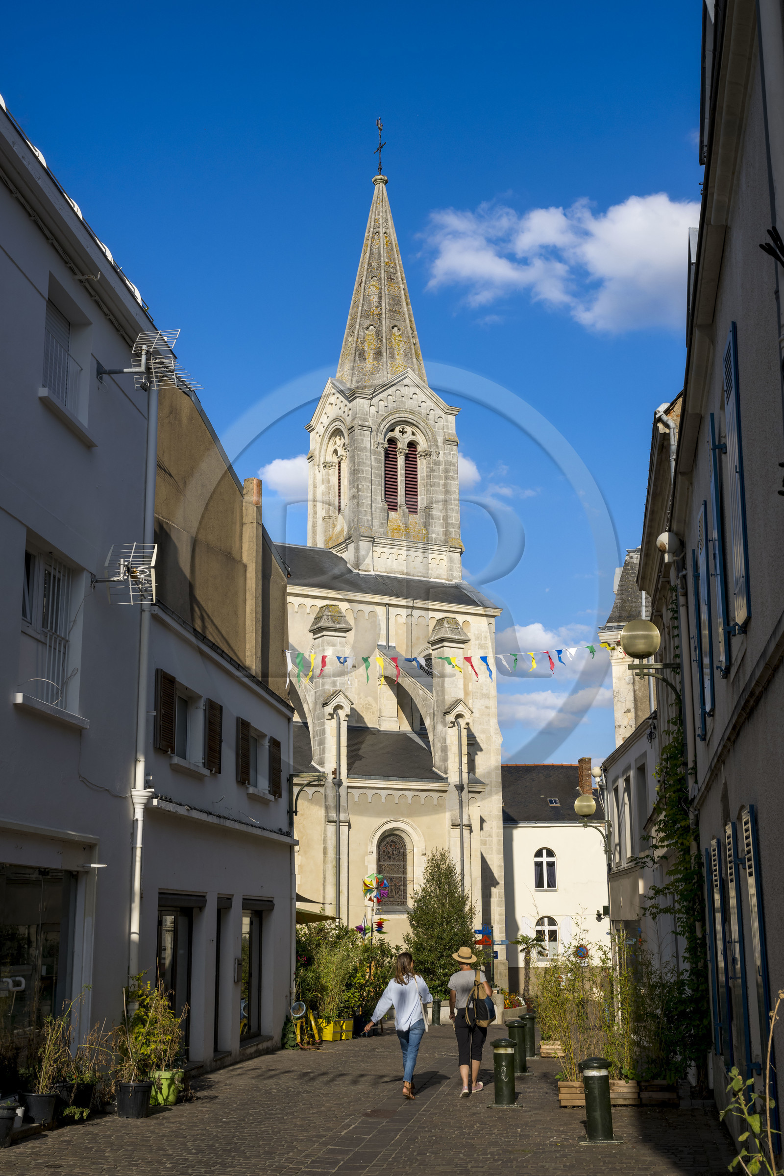 France, Loire-Atlantique (44), Pornic, l'église Saint-Gilles