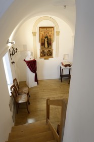 France, Morbihan (56), Golfe du Morbihan, Vannes, chambre mortuaire supposée de Saint Vincent Ferrier dans une maison de la place Valencia