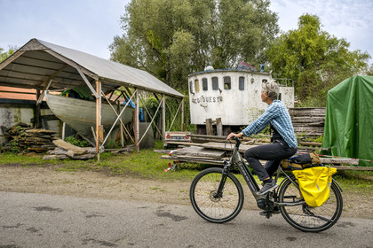 France, Loire-Atlantique (44), Saint-Jean-de-Boiseau, Chantier Marlo, charpente navale